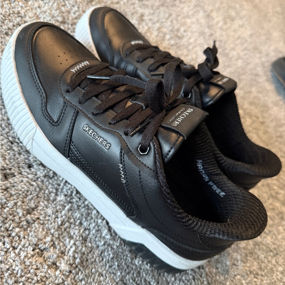 Skechers Slip-ins Black and White Sneakers